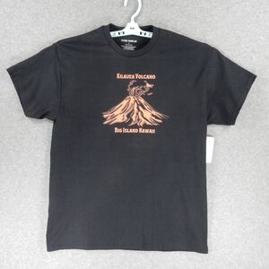 Hawaii Volcano Mens TShirt Large Black Kilauea Lava Big Island HI Kona Marlin